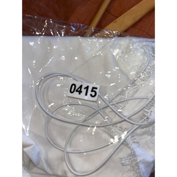 Express White Lace-Trimmed Camisole Y2/k Style Spaghetti Cottagecore Top M Medi - Picture 9 of 9